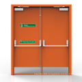 Customer made High Quality commercail glazed Steel Fire rated emergency exit Doors for sale